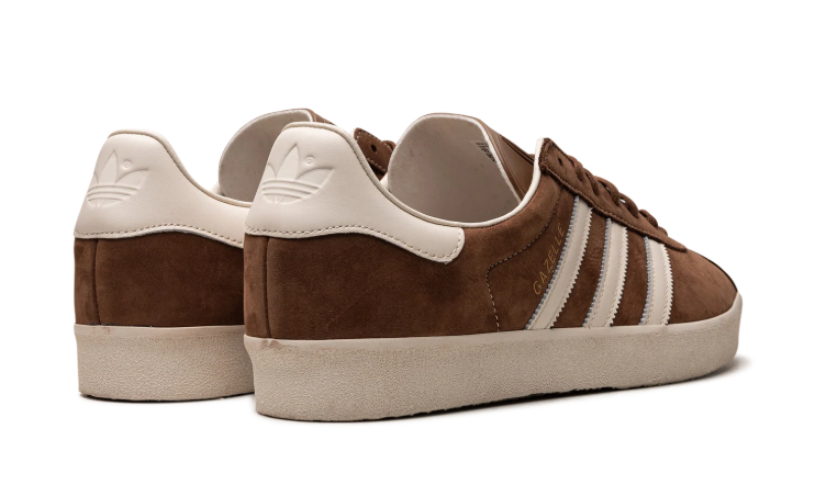 adidas Brown & Cream Contrast-Stitch Low-Top Lace-Up Sneakers