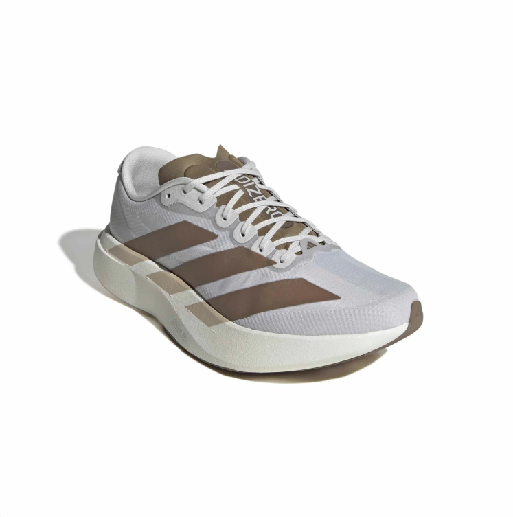 adidas Light Gray & Taupe Mesh Low-Top Lace-Up Sneakers