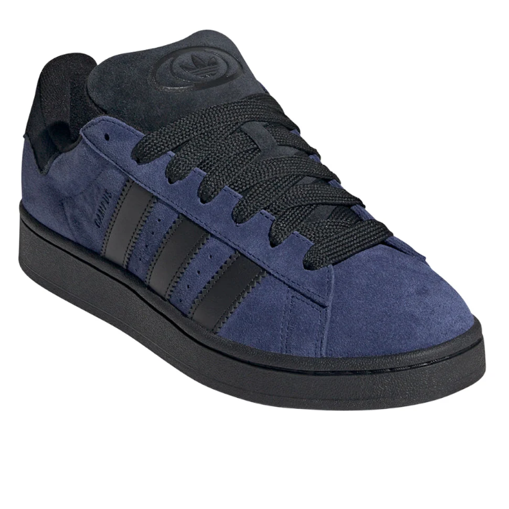 adidas Navy Blue & Black Retro Low-Top Lace-Up Sneakers