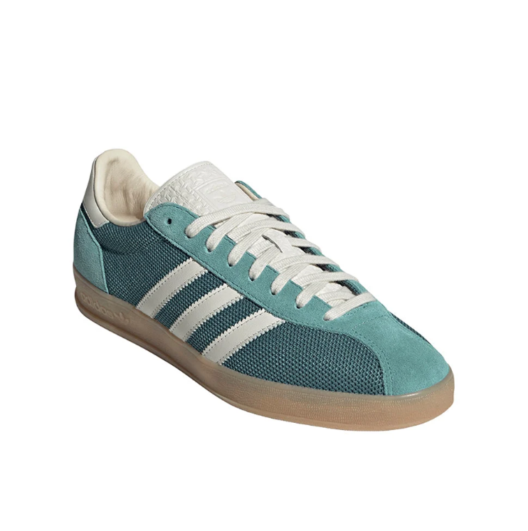 adidas Teal & Cream Mesh T-Toe Low-Top Lace-Up Sneakers