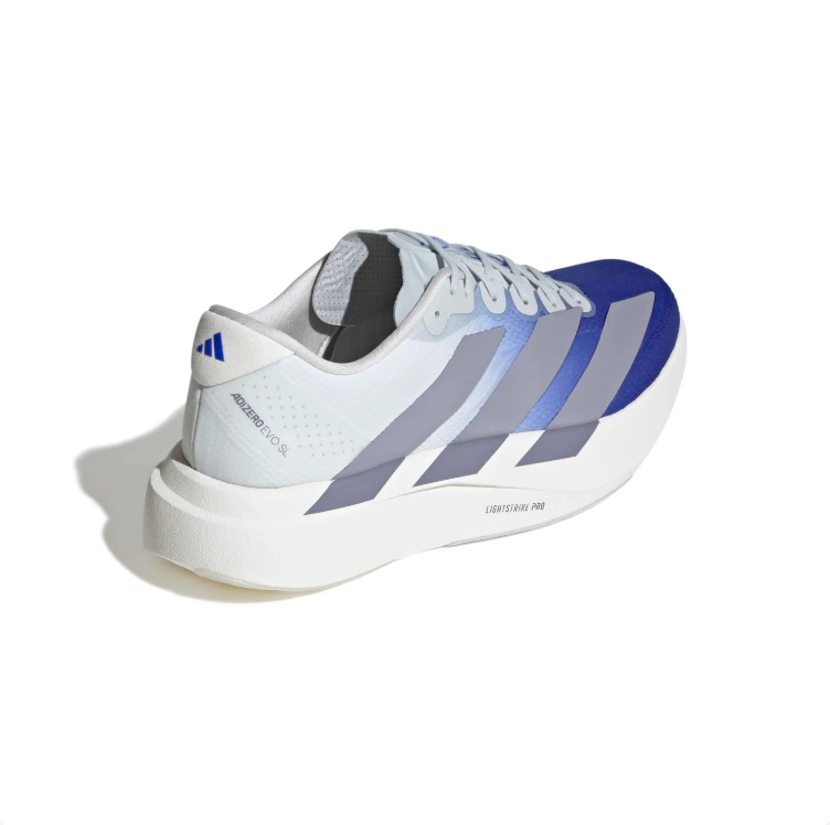 adidas White & Royal Blue Gradient Low-Top Lace-Up Sneakers