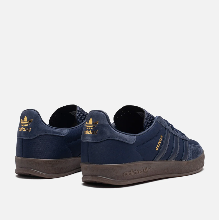 adidas Navy Blue T-Toe Low-Top Lace-Up Sneakers
