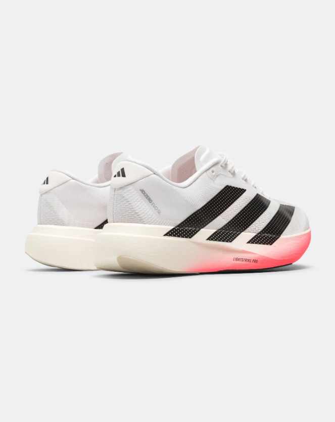 adidas White & Black Gradient Sole Low-Top Lace-Up Sneakers