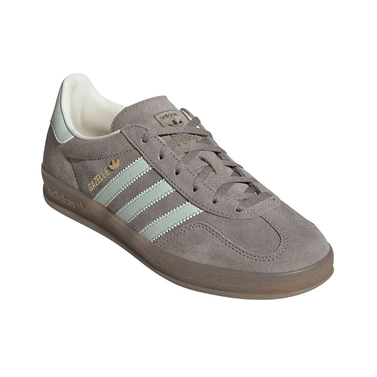 adidas Gray & Mint Green T-Toe Low-Top Lace-Up Sneakers