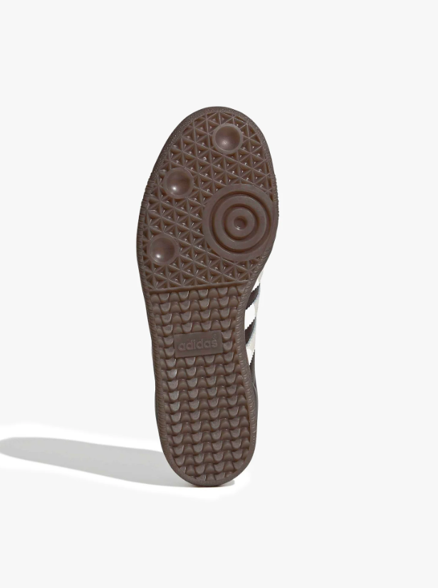 adidas Dark Brown & Cream Woven-Tongue T-Toe Low-Top Lace-Up Sneakers
