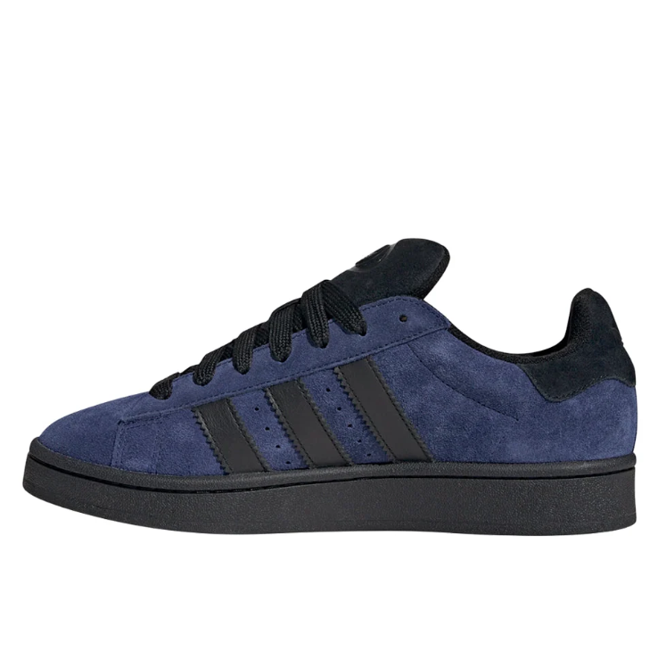 adidas Navy Blue & Black Retro Low-Top Lace-Up Sneakers