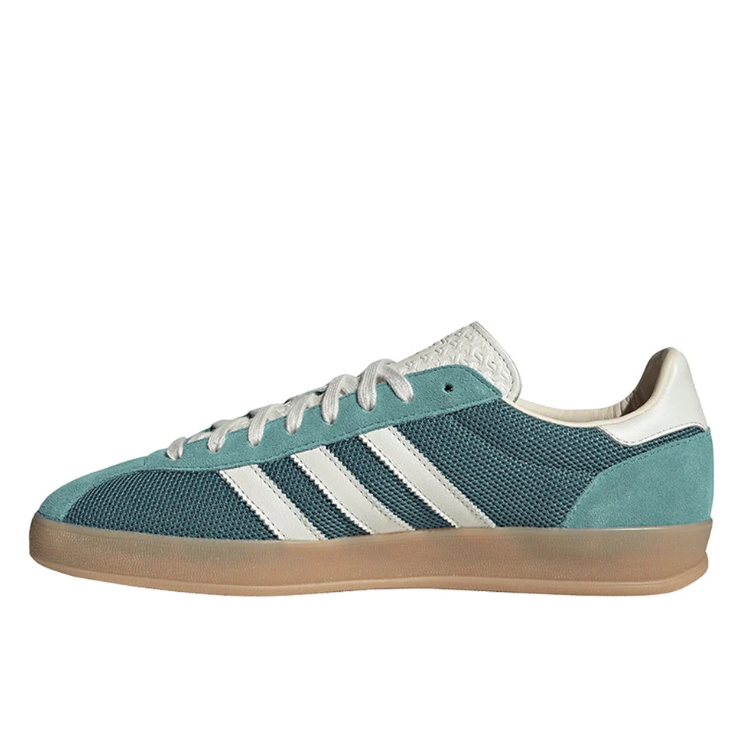 adidas Teal & Cream Mesh T-Toe Low-Top Lace-Up Sneakers