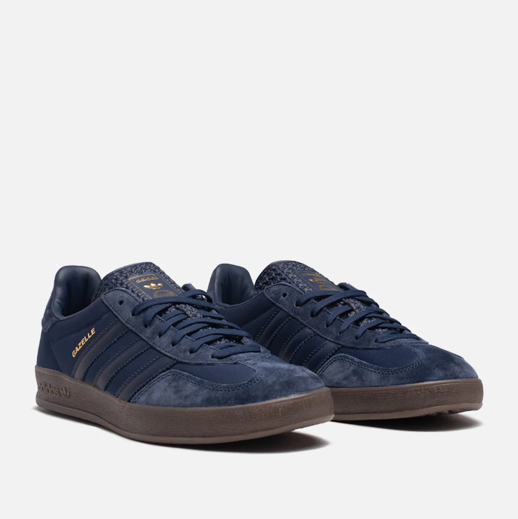 adidas Navy Blue T-Toe Low-Top Lace-Up Sneakers