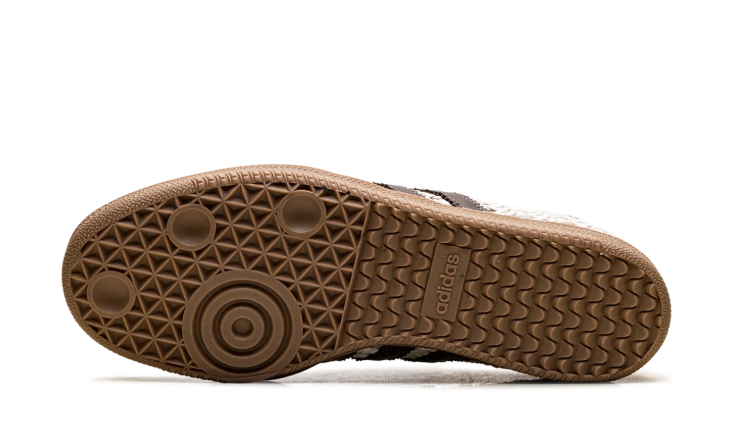 adidas Cream & Dark Brown Open-Weave T-Toe Low-Top Lace-Up Sneakers