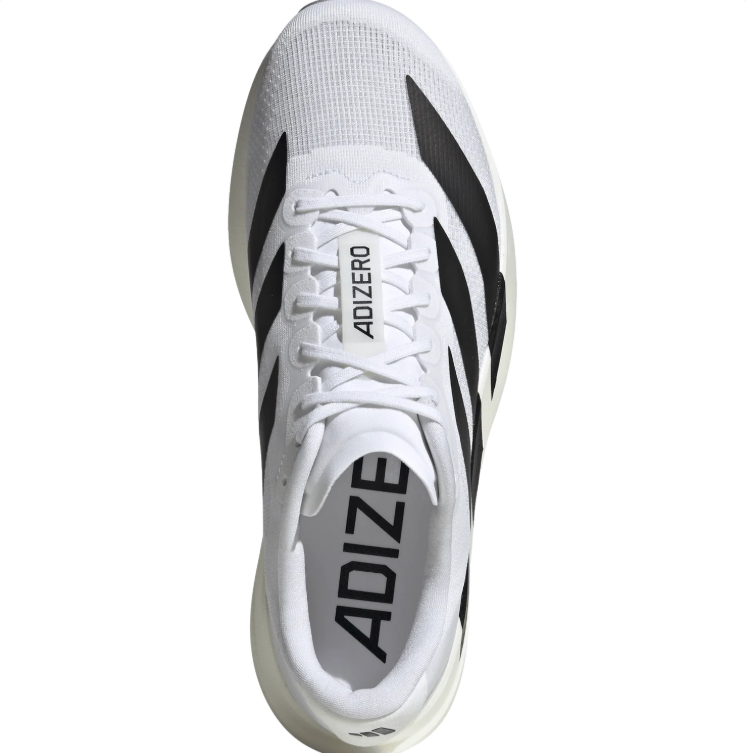adidas White & Black Mesh Low-Top Lace-Up Sneakers