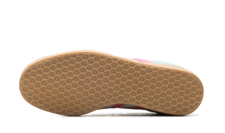 adidas Mint Blue & Pink T-Toe Low-Top Lace-Up Sneakers
