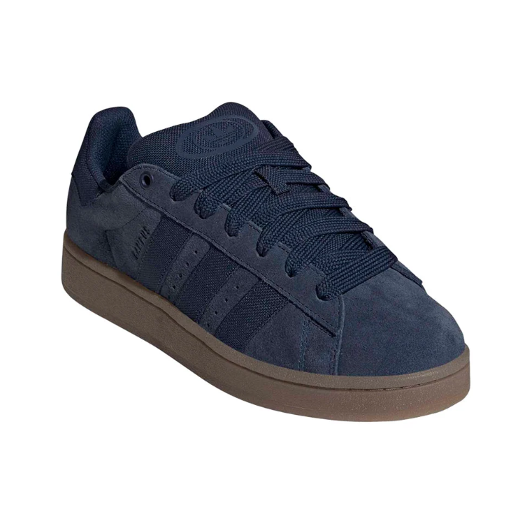 adidas Navy Blue Retro Low-Top Lace-Up Sneakers