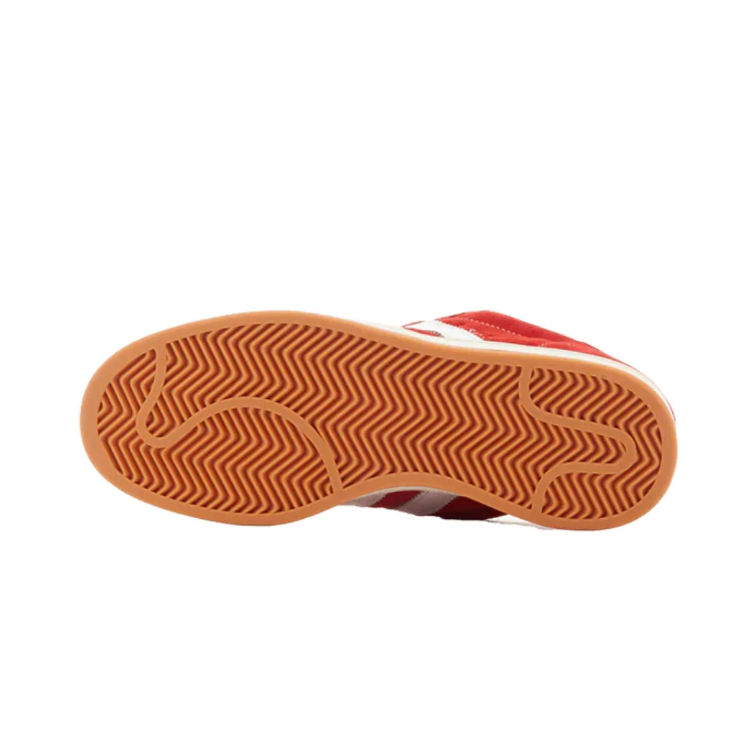 adidas Red & White Retro Low-Top Lace-Up Sneakers